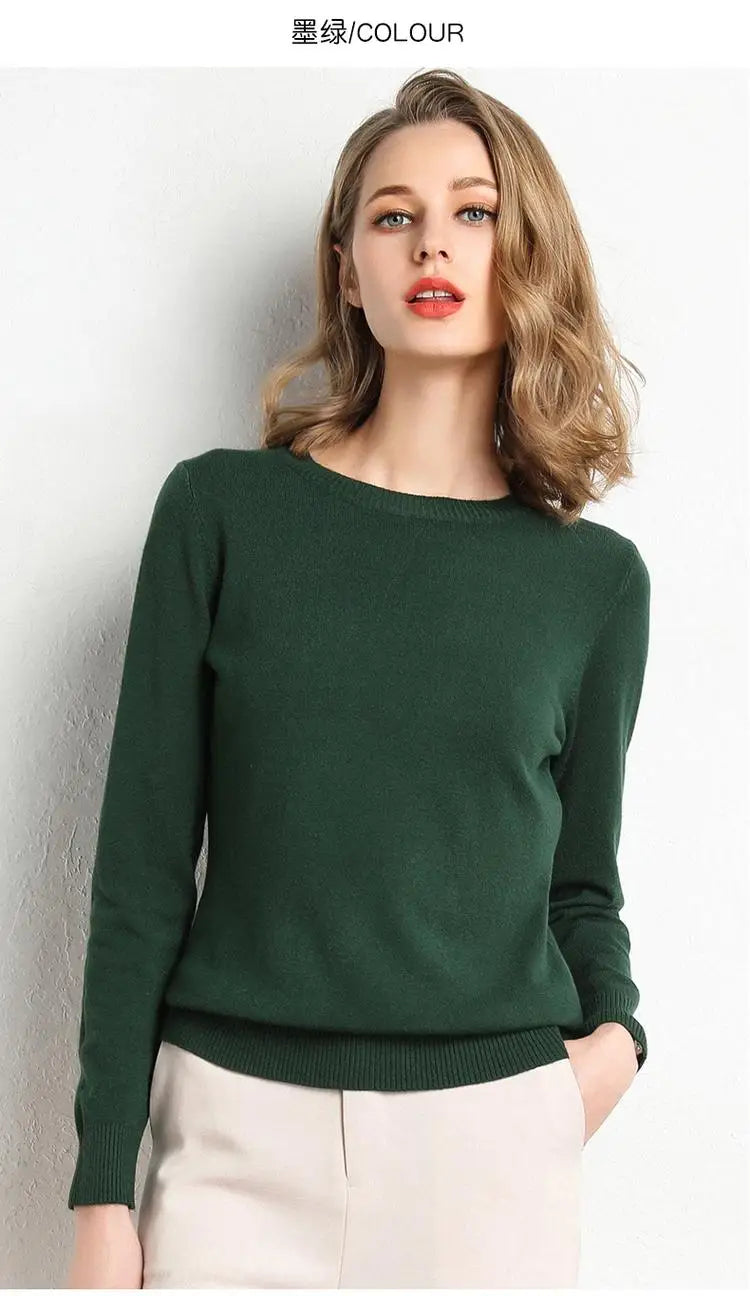 Maglia in lana merinos e microfibra, girocollo, regular fit, ideale per la Primavera e l'Autunno