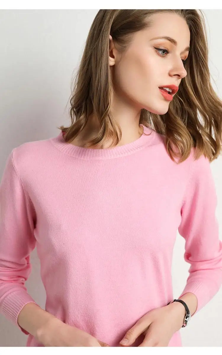 Maglia in lana merinos e microfibra, girocollo, regular fit, ideale per la Primavera e l'Autunno