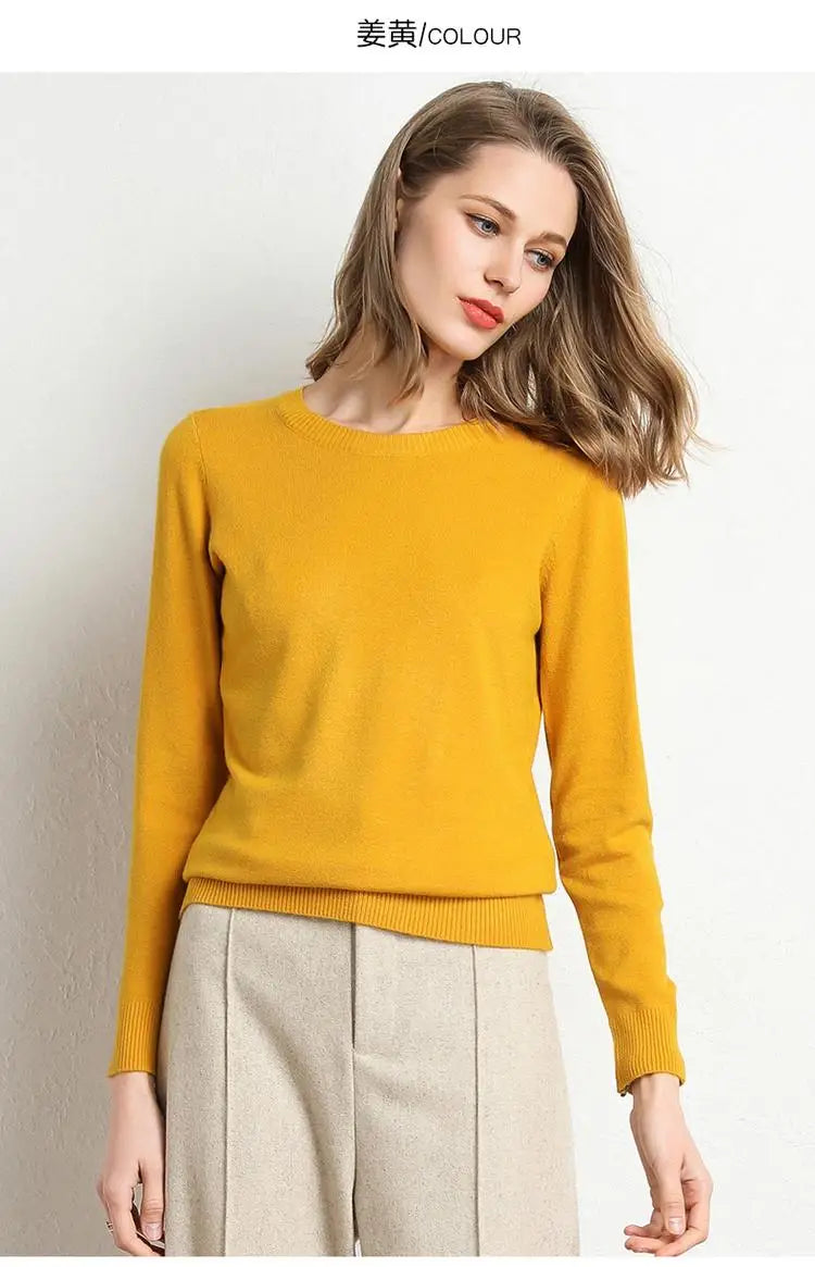 Maglia in lana merinos e microfibra, girocollo, regular fit, ideale per la Primavera e l'Autunno