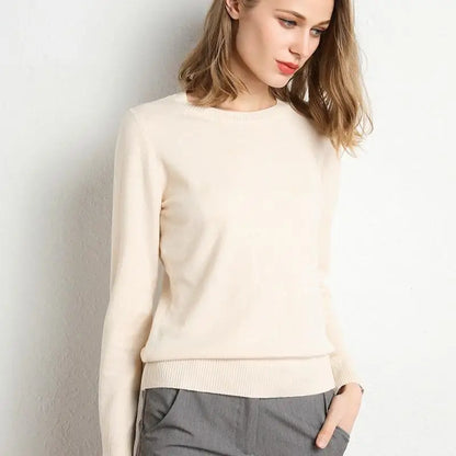 Maglia in lana merinos e microfibra, girocollo, regular fit, ideale per la Primavera e l'Autunno