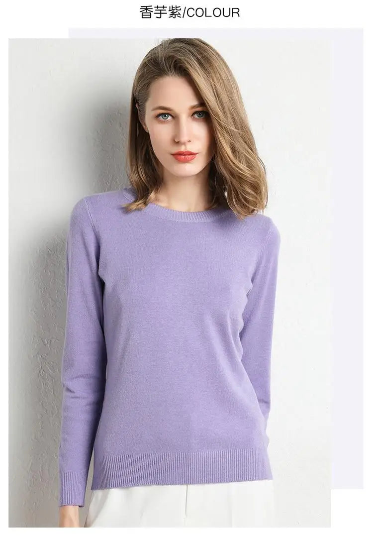 Maglia in lana merinos e microfibra, girocollo, regular fit, ideale per la Primavera e l'Autunno