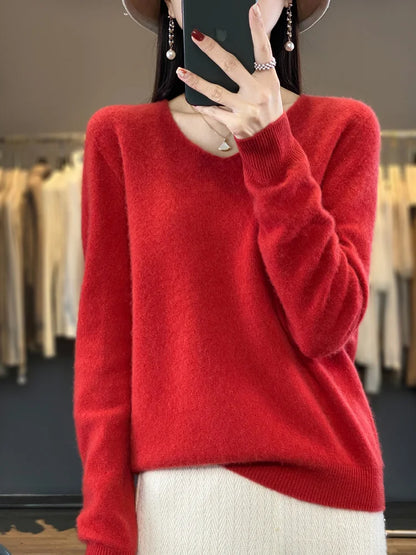 Pullover donna, minimal fashion, con scollo a lupetto, 100%  Lana Merinos, ideale per la Primavera e l'Autunno.