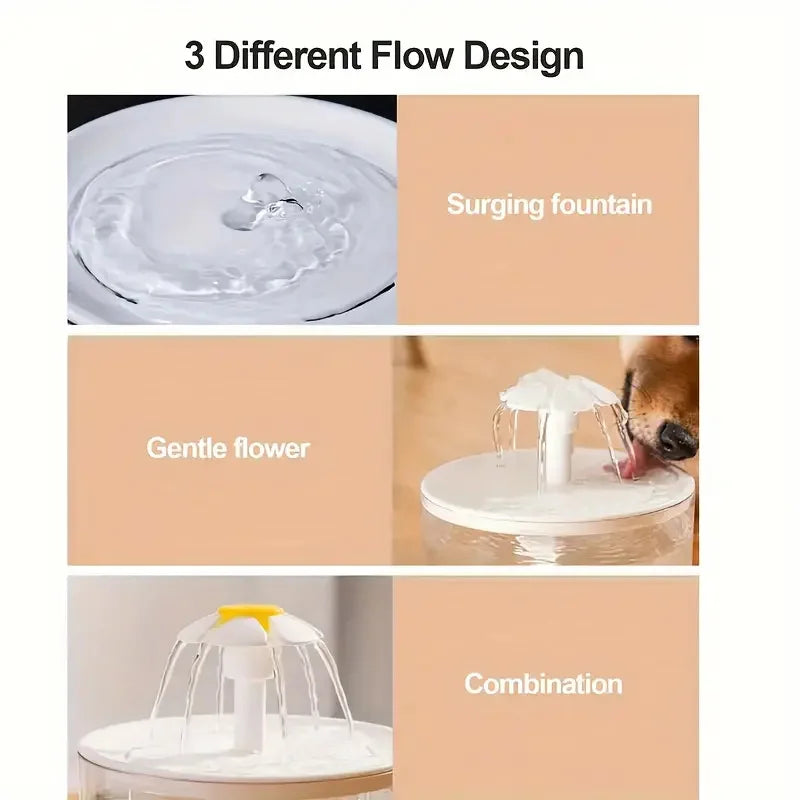 USB Electric Mute 1L Pet Water Fountain Automatic Cat Drink Bowl Filter Pet Drinking Dispenser Drinker For Cats Water Filter