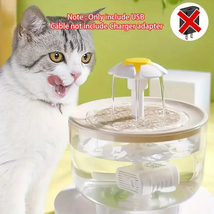 USB Electric Mute 1L Pet Water Fountain Automatic Cat Drink Bowl Filter Pet Drinking Dispenser Drinker For Cats Water Filter