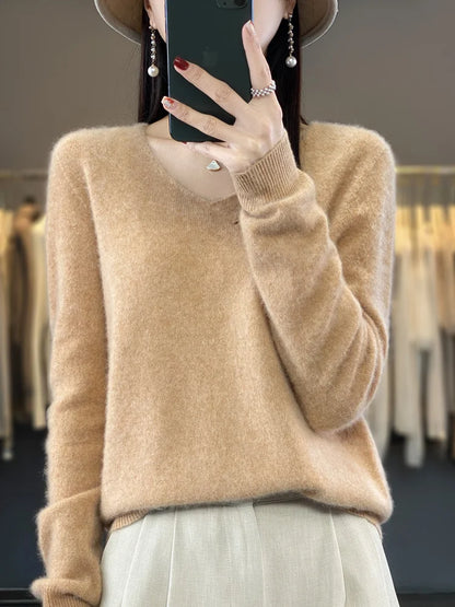 Pullover donna, minimal fashion, con scollo a lupetto, 100%  Lana Merinos, ideale per la Primavera e l'Autunno.