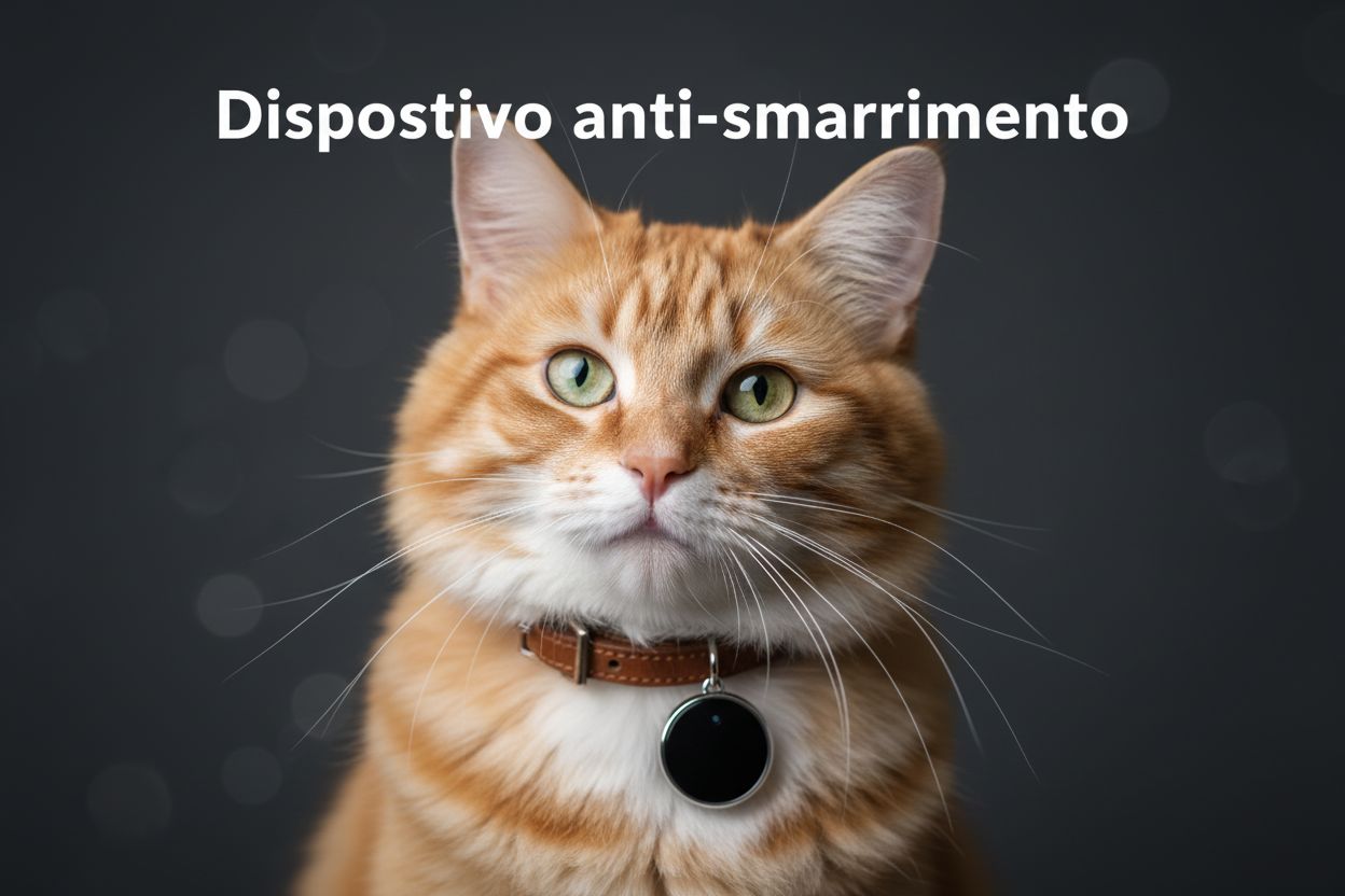 Gatto con tracker - testo italiano
