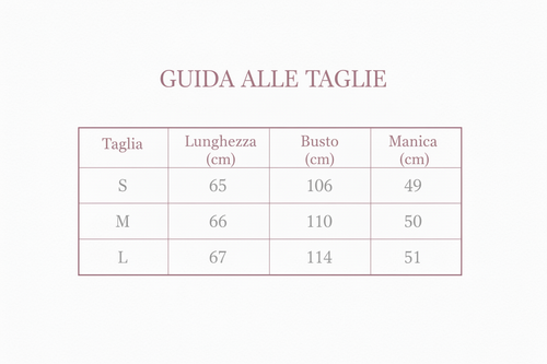 Guida alle taglie - Maglia 1